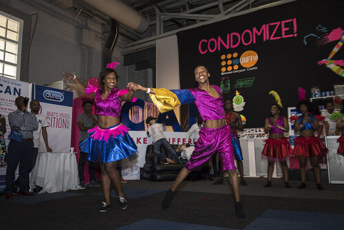 21st International AIDS Conference (AIDS 2016), Durban, South Africa.
Photo shows the Global Village.
Photo©International AIDS Society/Steve Forrest/Workers' Photos