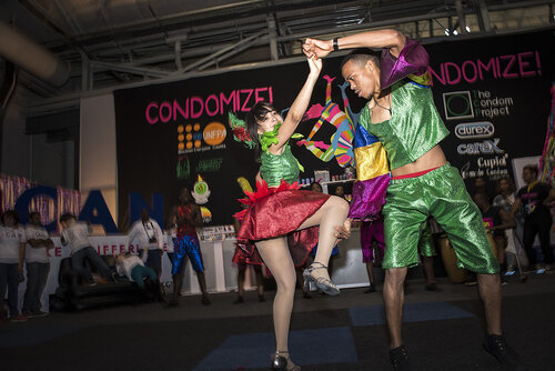 21st International AIDS Conference (AIDS 2016), Durban, South Africa.
Photo shows the Global Village.
Photo©International AIDS Society/Steve Forrest/Workers' Photos