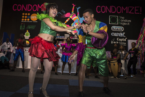 21st International AIDS Conference (AIDS 2016), Durban, South Africa.
Photo shows the Global Village.
Photo©International AIDS Society/Steve Forrest/Workers' Photos