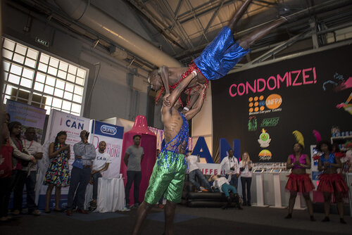 21st International AIDS Conference (AIDS 2016), Durban, South Africa.
Photo shows the Global Village.
Photo©International AIDS Society/Steve Forrest/Workers' Photos