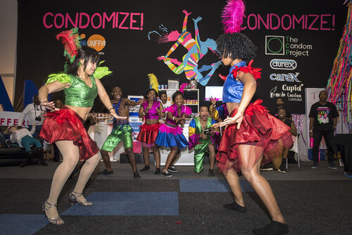 21st International AIDS Conference (AIDS 2016), Durban, South Africa.
Photo shows the Global Village.
Photo©International AIDS Society/Steve Forrest/Workers' Photos
