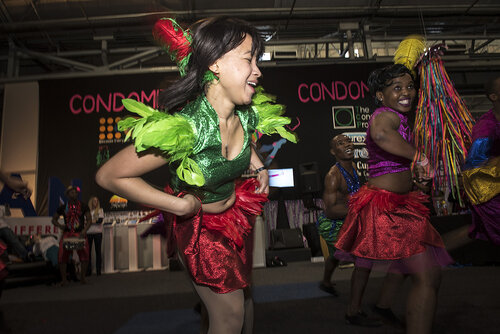 21st International AIDS Conference (AIDS 2016), Durban, South Africa.
Photo shows the Global Village.
Photo©International AIDS Society/Steve Forrest/Workers' Photos
