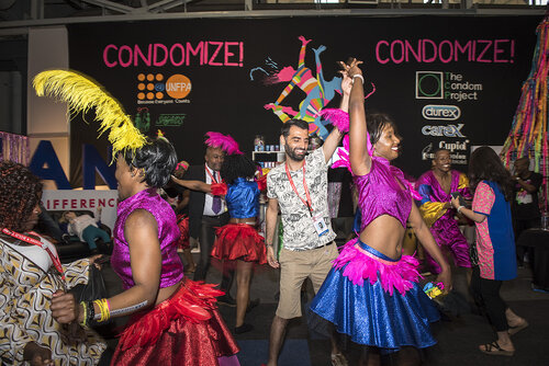 21st International AIDS Conference (AIDS 2016), Durban, South Africa.
Photo shows the Global Village.
Photo©International AIDS Society/Steve Forrest/Workers' Photos