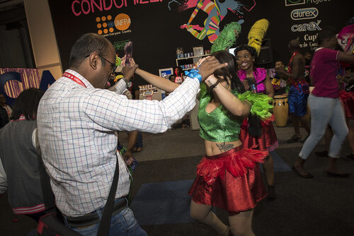 21st International AIDS Conference (AIDS 2016), Durban, South Africa.
Photo shows the Global Village.
Photo©International AIDS Society/Steve Forrest/Workers' Photos