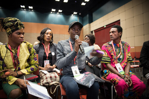 21st International AIDS Conference (AIDS 2016), Durban, South Africa. Photo shows: No More Lip Service, Trans Access, Equity and Rights, Now! Photo©International AIDS Society/Marcus Rose