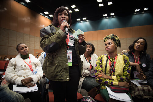 21st International AIDS Conference (AIDS 2016), Durban, South Africa. Photo shows: No More Lip Service, Trans Access, Equity and Rights, Now! Photo©International AIDS Society/Marcus Rose