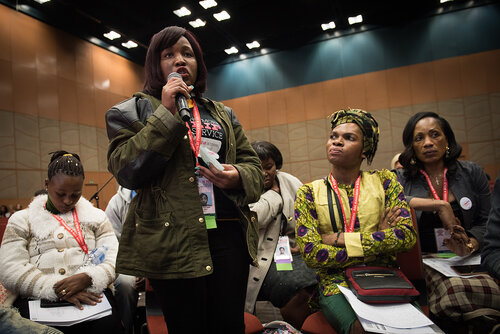 21st International AIDS Conference (AIDS 2016), Durban, South Africa. Photo shows: No More Lip Service, Trans Access, Equity and Rights, Now! Photo©International AIDS Society/Marcus Rose