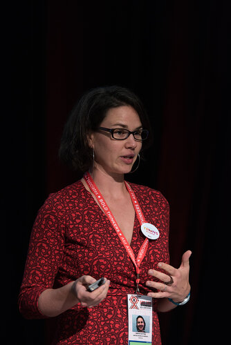 21st International AIDS Conference (AIDS 2016), Durban, South Africa. Photo shows: No More Lip Service, Trans Access, Equity and Rights, Now! Speaker: Robyn Dayton. Photo©International AIDS Society/Marcus Rose