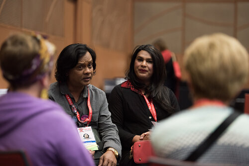 21st International AIDS Conference (AIDS 2016), Durban, South Africa. Photo shows: No More Lip Service, Trans Access, Equity and Rights, Now! Photo©International AIDS Society/Marcus Rose