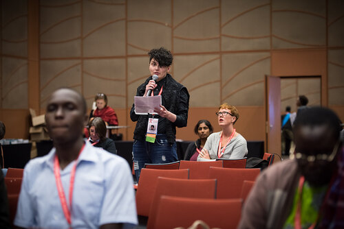 21st International AIDS Conference (AIDS 2016), Durban, South Africa. Photo shows: No More Lip Service, Trans Access, Equity and Rights, Now! Photo©International AIDS Society/Marcus Rose