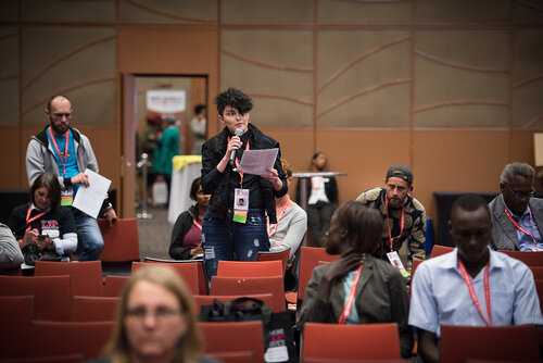 21st International AIDS Conference (AIDS 2016), Durban, South Africa. Photo shows: No More Lip Service, Trans Access, Equity and Rights, Now! Photo©International AIDS Society/Marcus Rose