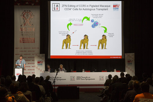 21st International AIDS Conference (AIDS 2016), Durban, South Africa.
Photo shows Towards an HIV Cure Symposium (OA3-2), Chris Peterson,17 July, 2016.
Photo©International AIDS Society/Rogan Ward)