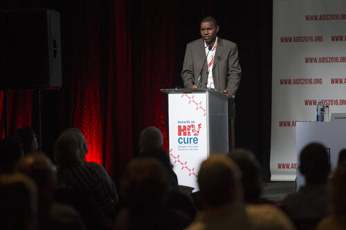 21st International AIDS Conference (AIDS 2016), Durban, South Africa.
Photo shows Towards an HIV Cure Symposium, speaker Thumbi Dung’u (University of KwaZulu-Natal, South Africa) speaks on Addressing Key Gaps in Cure Research Through Identification and Treatment of Hyperacute HIV Infection in a Research-Limited Setting.
Photo©International AIDS Society/Rogan Ward