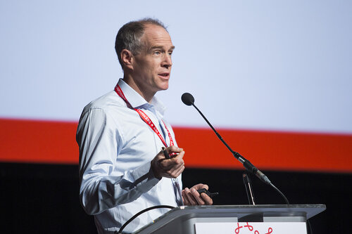 21st International AIDS Conference (AIDS 2016), Durban, South Africa.
Photo shows Towards an HIV Cure Symposium (OA2-1), Professor Miles Davenport Frequent and ‘burst-like’ reactivation from latency in SIVmac239M infected Macaques,17 July, 2016.
Photo©International AIDS Society/Rogan Ward