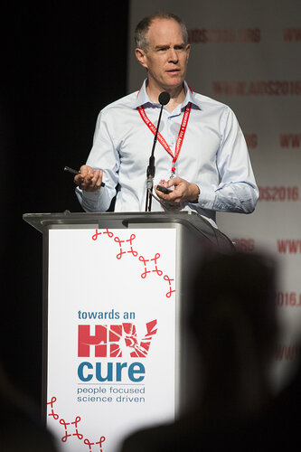 21st International AIDS Conference (AIDS 2016), Durban, South Africa.
Photo shows Towards an HIV Cure Symposium (OA2-1), Professor Miles Davenport Frequent and ‘burst-like’ reactivation from latency in SIVmac239M infected Macaques,17 July, 2016.
Photo©International AIDS Society/Rogan Ward