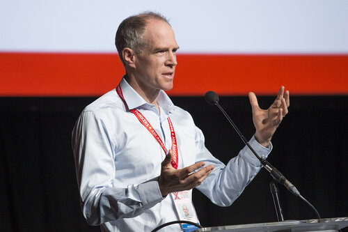 21st International AIDS Conference (AIDS 2016), Durban, South Africa.
Photo shows Towards an HIV Cure Symposium (OA2-1), Professor Miles Davenport Frequent and ‘burst-like’ reactivation from latency in SIVmac239M infected Macaques,17 July, 2016.
Photo©International AIDS Society/Rogan Ward