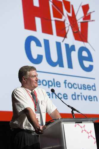 21st International AIDS Conference (AIDS 2016), Durban, South Africa.
Photo shows Towards an HIV Cure Symposium (OA2-3), Badley speaks on the BCL-2 antagonism decreases HIV replication and infected cell survival in acute in vitro infection,17 July, 2016.
Photo©International AIDS Society/Rogan Ward