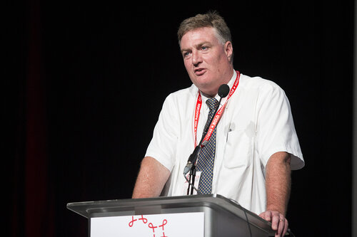 21st International AIDS Conference (AIDS 2016), Durban, South Africa.
Photo shows Towards an HIV Cure Symposium (OA2-3), Badley speaks on the BCL-2 antagonism decreases HIV replication and infected cell survival in acute in vitro infection,17 July, 2016.
Photo©International AIDS Society/Rogan Ward
