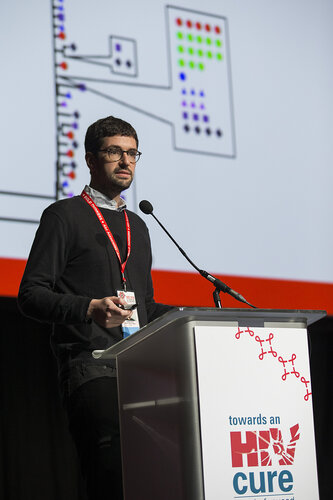 21st International AIDS Conference (AIDS 2016), Durban, South Africa.
Photo shows Towards an HIV Cure Symposium (OA2-5), Giorgio Bozzo, MD, HIV Dynamics and Replication Program, NCI, NIH, Frederick, MD,17 July, 2016.
Photo©International AIDS Society/Rogan Ward), Eric A. Cohen Clinical Research Institute of Montreal and Universite de Montreal, Canda,17 July, 2016.
Photo©International AIDS Society/Rogan Ward