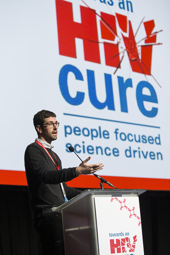 21st International AIDS Conference (AIDS 2016), Durban, South Africa.
Photo shows Towards an HIV Cure Symposium (OA2-5), Giorgio Bozzo, MD, HIV Dynamics and Replication Program, NCI, NIH, Frederick, MD,17 July, 2016.
Photo©International AIDS Society/Rogan Ward), Eric A. Cohen Clinical Research Institute of Montreal and Universite de Montreal, Canda,17 July, 2016.
Photo©International AIDS Society/Rogan Ward