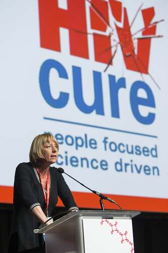 21st International AIDS Conference (AIDS 2016), Durban, South Africa.
Photo shows Towards an HIV Cure Symposium (OA3-1), A.M. Wensing,17 July, 2016.
Photo©International AIDS Society/Rogan Ward)
