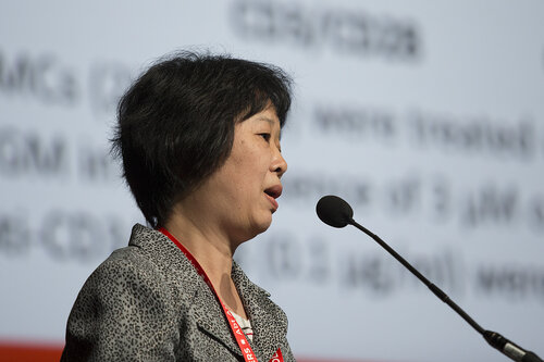 21st International AIDS Conference (AIDS 2016), Durban, South Africa.
Photo shows Towards an HIV Cure Symposium (OA3-4), Li Huang, Duke University, North Carolina, USA,17 July, 2016.
Photo©International AIDS Society/Rogan Ward)
