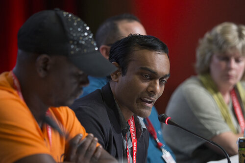 21st International AIDS Conference (AIDS 2016), Durban, South Africa.
Photo shows Towards an HIV Cure Symposium, Roundtable: Bridging Biomedical Research and Social Sciences Towards an HIV Cure, Jerome Singh speaks at the roundtable discussion ,17 July, 2016.
Photo©International AIDS Society/Rogan Ward)