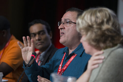 21st International AIDS Conference (AIDS 2016), Durban, South Africa.
Photo shows Towards an HIV Cure Symposium, Roundtable: Bridging Biomedical Research and Social Sciences Towards an HIV Cure, Peter Newman speaks at the roundtable discussion ,17 July, 2016.
Photo©International AIDS Society/Rogan Ward)