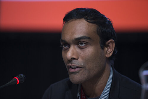 21st International AIDS Conference (AIDS 2016), Durban, South Africa.
Photo shows Towards an HIV Cure Symposium, Roundtable: Bridging Biomedical Research and Social Sciences Towards an HIV Cure, Jerome Singh speaks at the roundtable discussion ,17 July, 2016.
Photo©International AIDS Society/Rogan Ward)