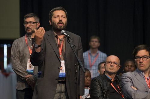 21st International AIDS Conference (AIDS 2016), Durban, South Africa.
Photo shows Towards an HIV Cure Symposium, Roundtable: Bridging Biomedical Research and Social Sciences Towards an HIV Cure, questions during the roundtable discussion ,17 July, 2016.
Photo©International AIDS Society/Rogan Ward)