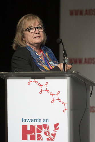 21st International AIDS Conference (AIDS 2016), Durban, South Africa.
Photo shows Towards an HIV Cure Symposium (OA4-1), Barbara K. Felber,17 July, 2016.
Photo©International AIDS Society/Rogan Ward)
