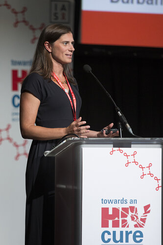 21st International AIDS Conference (AIDS 2016), Durban, South Africa.
Photo shows Towards an HIV Cure Symposium (OA4-5), Ann Chahroudi, MD, PhD, Emory University,17 July, 2016.
Photo©International AIDS Society/Rogan Ward)