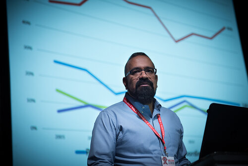 21st International AIDS Conference (AIDS 2016), Durban, South Africa.
Photo shows: Action + Access. The Global Economic Cost of Homophobia,
José Antonio Izazola, UNAIDS, Mexico. Photo©International AIDS Society/Marcus Rose