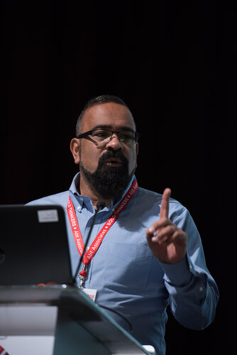21st International AIDS Conference (AIDS 2016), Durban, South Africa.
Photo shows: Action + Access. The Global Economic Cost of Homophobia,
José Antonio Izazola, UNAIDS, Mexico. Photo©International AIDS Society/Marcus Rose