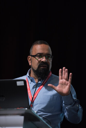 21st International AIDS Conference (AIDS 2016), Durban, South Africa.
Photo shows: Action + Access. The Global Economic Cost of Homophobia,
José Antonio Izazola, UNAIDS, Mexico. Photo©International AIDS Society/Marcus Rose