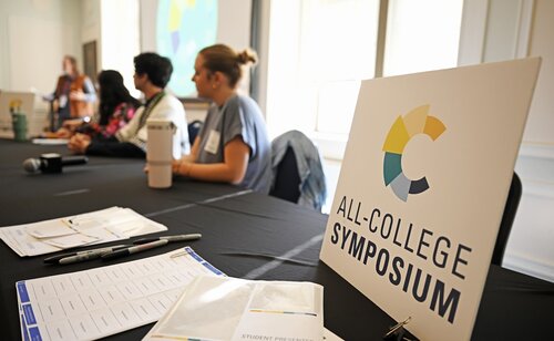 Seventh annual All-College Symposium Thursday, November 6, 2025. (Connecticut College photos by Sean D. Elliot)