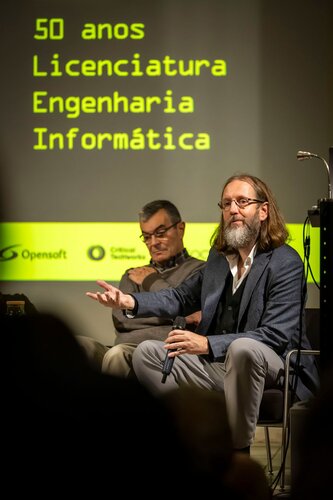 Eurico Cabrita. Apresentação do Livro de celebração dos 50 Anos da Licenciatura de Engenharia Informática