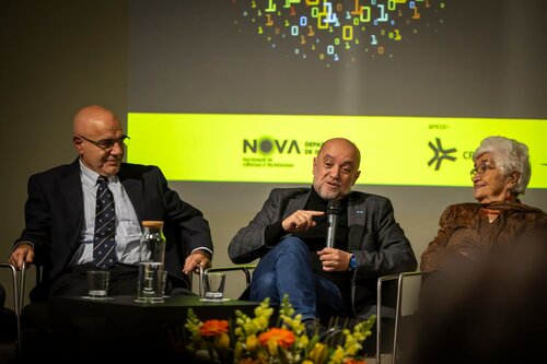 Pedro Guerreiro, José Júlio Alferes, Madalena Quirino. Apresentação do Livro de celebração dos 50 Anos da Licenciatura de Engenharia Informática