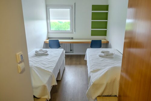 Residência Universitária Fraústo da Silva, quarto duplo