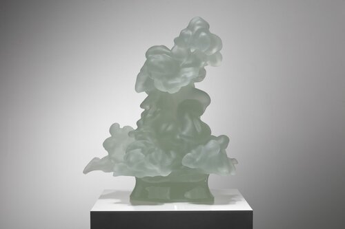 Cumulus (1:8), 2025, Cast glass. © Karen LaMonte Photo: Martin Polak