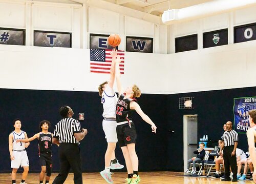 varsity boys basketball game
