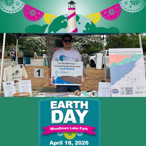 Participating in the City of San Antonio Earth Day celebration at Woodlawn Lake Park—a cherished and long-running community tradition—was a meaningful opportunity to engage residents of all ages in conversations about water stewardship. We are grateful to be part of a legacy event that continues to inspire action for a healthier, more sustainable future.