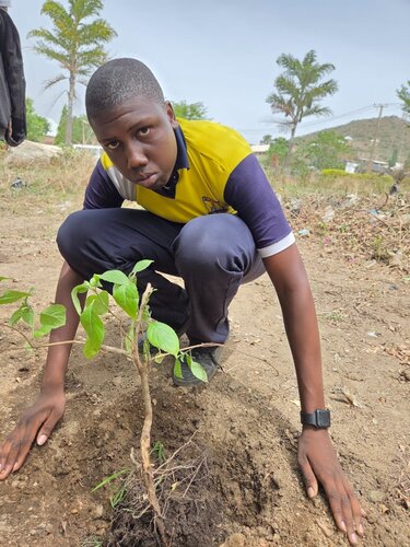 REPORT ON EARTH DAY ACTIVITIES AT CITY OF MERCY CHRISTIAN ACADEMY 
In line with the theme for this year’s Earth day  “Our Power, Our Planet” , Our school City of Mercy Christian Academy one of the Centre of Excellence  for Climate Smart Agriculture Youth Network Global (GCSAYN) Nigeria organised an event which featured an engaging workshop and establishing a herbal garden with the theme "Medicines from the Earth"

The event had 152  participants 
 of which  132 were elementary and high schoolers while the remaining 20 participants were teachers.

This was to educate the pupils and students of City of Mercy Christian Academy on the importance of caring for our Environment since they are young and easier to model good behavior in them.Also they can be encouraged to choose to be  actors or left to be Victims of a destroyed Earth.

The Theme " our power our planet "says it all in the sense that we lose our power when we lose our planet. We live and depend on the earth for ALL of  our resources such as water, food, earth, housing etc.
Mr Thomas Mafeng and his team was invited from the city’s agency responsible for environmental planning and development (Jos Metropolitan Development Board, JMDB) and Mr Satkat Longchi From the Department of Plant Science and biotechnology,  University of Jos. 
The session focused on issues affecting the earth  such as waste management, recycling, planting of trees to boost the supply of oxygen and disease prevention and control. These concepts were communicated such that both elementary graders and high schoolers could relate to them and put the recommended measures into practice. 
In line with theme of the earth day; Our Power, Our Planet, the first session was anchored by the Proprietor, City of Mercy Christian Academy, Veronica Edeki who introduced the theme to the students, highlighting the need for everyone to be conscious of the earth as a living entity.
Mr Thomas from the JMDB team brought further insight on how the earth supports humanity and so deserves to be cared for. The students were also educated on proper ways to dispose waste, prevent flooding, rodents and pest control and how to manage other environmental hazards.
The students then proceeded to plant various trees and herbs at the school garden as a way of putting into practice what they had learnt about caring for the earth by planting trees to increase the supply of oxygen in their environment. Plants such as Moringa, Aloe Vera, Lemon Grass, Sweet basil, and scent leaf were planted at the school garden by the students
Some of the insightful quotes by our learners can be found in the videos sent alongside the pictures sent to the link included.

Students gained insights in the following areas,Waste Management .Waste disposal 
Recycling,Rodents and pest prevention and control ,Disease prevention and control, Environmental hazards and earth hygiene
As well as practical Knowledge on how to plant trees and herbs stressing food and medicinal plants as benefits we detive from the Earth.

Earth day activities at City of Mercy Christian Academy was highly impactful as the students came up with some resolutions which focuses on behavioral changes that will help protect the earth. This can be found in videos sent alongside the pictures that accompany this report.
Thank you for creating awareness and an opportunity for us to join in this years Earth Day. The impact is surely going to be long lasting.