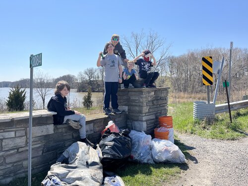 Our kids were BUSY!! We opened our community support plant stand, held 2 turtle parades, and cleaned up 61 bags of trash over 3 days!!