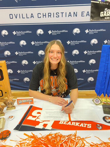 Brenlin Garlitz signs to play volleyball at Sam Houston State University