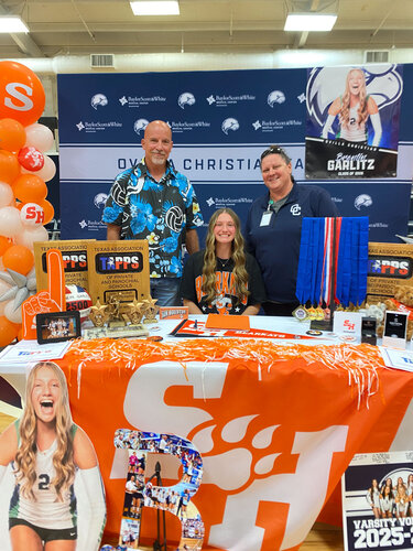 Brenlin Garlitz signs to play volleyball at Sam Houston State University
