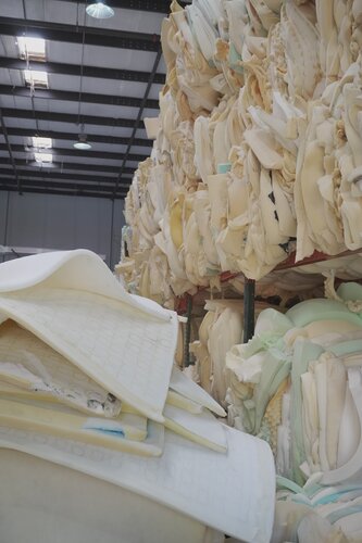 Mattress Warrior Day! In just 3 hours 2 groups of volunteers deconstructed over 90 mattresses so they can be properly recycled and kept out of the landfill!