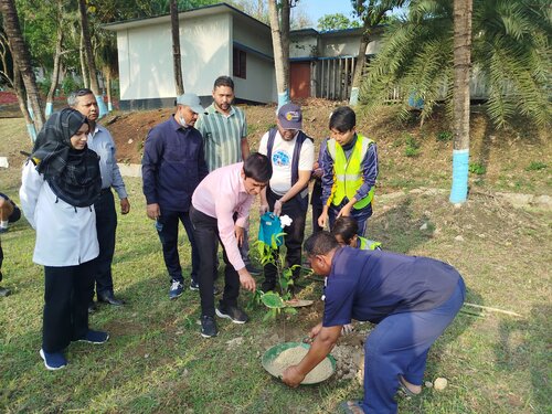TThe Ocean Sustainability Club proudly marks a major milestone in its journey toward a greener and cleaner campus at Bangladesh Marine Academy. To celebrate the “World Earth Day” , On 30 April 2026, a large-scale environmental awareness and cleanup campaign was successfully conducted across the academy and its surrounding community . Covering nearly 90 acres, cadets, staff, officers, local community members, Badalpura Bandhan Club, Millennium Club youth, and school scouts came together in a united effort. Divided into 8 zones, participants collected significant amounts of plastic, paper, and solid waste within just one hour—demonstrating the power of collective action
Key Highlights:
· Launch of the “Green Campus & Clean Compound” initiative
· Tree plantation program across all zones as a symbolic start to campus greening
· Introduction of the “My Bottle Campaign” -promoting the use of glass and reusable bottles to reduce single-use plastic
· Demonstration and distribution of color-coded bins for waste segregation
· Engagement of community stakeholders through awareness and participation
Building on a Sustainable System:
================================
This initiative represents the second phase of a long-term waste management system introduced in 2018. With existing facilities like a biogas plant, central waste collection zone, and recycling processes already in place, the focus now shifts to strengthening segregation at the source. Collected 400 bags about 8000 kg plastic