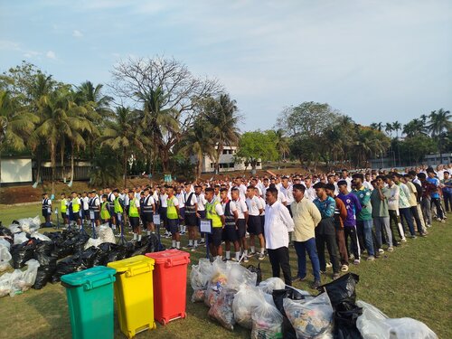TThe Ocean Sustainability Club proudly marks a major milestone in its journey toward a greener and cleaner campus at Bangladesh Marine Academy. To celebrate the “World Earth Day” , On 30 April 2026, a large-scale environmental awareness and cleanup campaign was successfully conducted across the academy and its surrounding community . Covering nearly 90 acres, cadets, staff, officers, local community members, Badalpura Bandhan Club, Millennium Club youth, and school scouts came together in a united effort. Divided into 8 zones, participants collected significant amounts of plastic, paper, and solid waste within just one hour—demonstrating the power of collective action
Key Highlights:
· Launch of the “Green Campus & Clean Compound” initiative
· Tree plantation program across all zones as a symbolic start to campus greening
· Introduction of the “My Bottle Campaign” -promoting the use of glass and reusable bottles to reduce single-use plastic
· Demonstration and distribution of color-coded bins for waste segregation
· Engagement of community stakeholders through awareness and participation
Building on a Sustainable System:
================================
This initiative represents the second phase of a long-term waste management system introduced in 2018. With existing facilities like a biogas plant, central waste collection zone, and recycling processes already in place, the focus now shifts to strengthening segregation at the source. Collected 400 bags about 8000 kg plastic