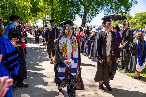 Connecticut College’s 108th Commencement Sunday, May 17, 2026 on Tempel Green.  (Connecticut College photos by Brenda De Los Santos)